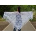  White Crochet Shawl Wraps Bridal Shawl Fringe Triangle Wedding Shawl Black Hand Knitted Wraps Shawl Lace Pink Scarf Flower Big Crochet Shawl  Shawl / Wraps  1