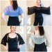  Knit Bridal Shrug Chunky knit shrug summer knitwear Wedding shrug mohair bolero Handknit shrug Cotton shrug Bridal bolero Summer shrug  Bolero / Shrug  3