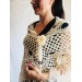 Bridal shawl pin, Bridesmaid Rustic Wedding shawl Hand knit winter wedding shawl Ivory bridal cover up Gift-for-her-mom-birthday-gift