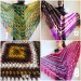  Crochet Multicolor Shawl Wrap Lace Triangle Boho Shawl Colorful Rainbow Shawl Fringe Big Crochet Shawl Hand Knitted Shawl Evening Shawl  Shawl / Wraps  4