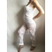  White Sexy Crochet Beach Pants Shorts Yoga Loose Festival Clothing Pants Hippie Women Lace Linen Pants Retro Beach Cover Up Black Pineapple  Crochet Pants  8