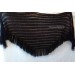  BLACK Crochet Shawl BOHO SHAWL Wraps Knit Wool Lace Mohair Shawl Gifts for Wife Fringe Shawl Bridal Wedding Black Mohair Triangle Scarf  Shawl / Wraps  6