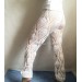  Wide Leg Pants Yoga Women Beach Cover Up Sexy Loose Cotton Pants Hippie Unique Lace Linen Pants Crochet White Black Gray Pineapple  Crochet Pants  5