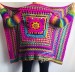  Rainbow Granny Square Crochet CARDIGAN Colourful Sweater Plus Size Boho Gypsy Clothing Vegan Coat Jacket Knit Vest Oversized Transformer  Jacket  