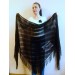  BLACK Crochet Shawl Wraps BOHO SHAWL Knit Wool Lace Mohair Shawl Gifts for Wife Fringe Shawl Bridal Wedding Black Mohair Triangle Scarf  Shawl / Wraps  