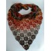 Burnt Orange Crochet Lace Shawl Wraps Grey Wool Shawl Lilac Boho Triangle Warm Scarf for Women Rainbow Floral Hand Knit Shawl Large  Shawl / Wraps  4