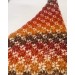  Burnt Orange Crochet Lace Shawl Wraps Grey Wool Shawl Lilac Boho Triangle Warm Scarf for Women Rainbow Floral Hand Knit Shawl Large  Shawl / Wraps  6