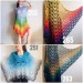  Crochet Shawl Wraps PONCHO Cotton Rainbow Big Size Vintage Pride Gift Lace Shawl Triangle Bohemian Granny Square Flower Bridesmaid  Shawl / Wraps  5