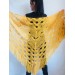  Mustard 50 COLORS Crochet Granny Shawl Large Mohair Triangle Big Size Shawl Fringe Long Handknit Woman Bohemian Festi Hand Knit Wrap  Shawl / Wraps  7