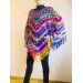  Rainbow Crochet Shawl Wraps With Fringe Triangular Colorful brooch Evening Hand Knitted Shawl Multicolor Shawl Lace Warm Wool Chic Shawl  Shawl / Wraps  10