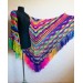  Rainbow Crochet Shawl Wraps With Fringe Triangular Colorful brooch Evening Hand Knitted Shawl Multicolor Shawl Lace Warm Wool Chic Shawl  Shawl / Wraps  4