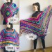  Rainbow Crochet Shawl Wraps With Fringe Triangular Colorful brooch Evening Hand Knitted Shawl Multicolor Shawl Lace Warm Wool Chic Shawl  Shawl / Wraps  6