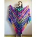  Rainbow Crochet Shawl Wraps With Fringe Triangular Colorful brooch Evening Hand Knitted Shawl Multicolor Shawl Lace Warm Wool Chic Shawl  Shawl / Wraps  9