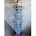  Crochet SHAWL Fringe Triangle White COTTON Granny Square Navy Blue Bridesmaid Wraps Custom Color Summer Lace Shawl Hand Knit Flower Black  Shawl / Wraps  8
