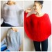  Hand Knit poncho sweater for women Knit Ponchos Mohair Wool poncho outfit, Ladies knitwear hand knitted, Boho clothing, Gift For Girlfriend  Sweater  7