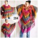  Rainbow Crochet Shawl Fringe Wraps OOAK Boho Lace Triangle Warm Shawl Mom Scarf Women Floral Hand Knit Shawl Large Big Crocheted  Shawl / Wraps  9