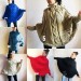  Knit Poncho Woman Crochet Plus Size Clothing Oversize Sweater Gray White Loose Winter Cable SweaterHand Knit Beige Red Convertible Cardigan  Poncho  5