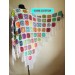  Granny Square Shawl Hand Knit Crochet Shawl Wraps Rainbow Fringe Triangle Cotton Summer Wedding Lace Open Bridesmaid Bohemian Long Shawl  Shawl / Wraps  6