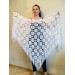  Prayer shawl Bridal shawl pin Bridesmaid Shawl Wedding Cape Wrap Gift-for-women-mom-her-birthday-gift-grandma Easy Lace hand knit shawl Gray  Shawl / Wraps  