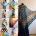  Festival big size vintage shawl pin, Boho kimono Plus size poncho, Swimsuit Beach cover up Rainbow Maxi Dress Crochet Wraps, Gift for mom  Shawl / Wraps  6