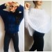  Red Fuzzy pullover Black Mohair Sweater Poncho Women Plus Size off shoulder sexy white poncho Oversized navy blue hand knit Sweater Chunky  Sweater  7