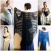 Black Knit Bridesmaid shawl Beige Wedding wrap Bridal Bolero gift for her Ivory Winter Shrug White cover up Gray Fuzzy Capelet Royal Blue