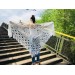  Crochet Shawl Bridal Shawl, Lace Shawl Gift for Women Mom Birthday gift Grandma,Bridesmaid Shawl Pin, Wedding Cape Wrap Prayer Shawl  Shawl / Wraps  6