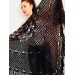  Black Shawl Crochet Mohair Wraps Triangle Fringe Big Size Shawl Hand knit Lace Mohair shawl Gifts for wife Bridal Triangle Bohemian shawl  Shawl / Wraps  2