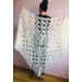  Black Shawl Crochet Mohair Wraps Triangle Fringe Big Size Shawl Hand knit Lace Mohair shawl Gifts for wife Bridal Triangle Bohemian shawl  Shawl / Wraps  6