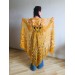  Mustard Crochet Shawl Wraps Triangle Fringe 50 COLORS Granny Shawl Long Handknit Woman Bohemian Festi Hand Knit Large Mohair Oversize Cape  Shawl / Wraps  2