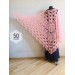  Pink Prayer shawl pin, White custom colours handwoven shawl Bridal crochet wrap Hand knit fringe triangle bridesmaid shawl, Made to order  Shawl / Wraps  