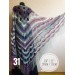  Crochet Poncho Women Fringe Mohair Big Size Maxi Triangle Shawl Gradient Blue Alpaca Long Hand knit Bohemian Festi Hand Knit Shawl  Shawl / Wraps  7