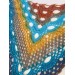  Crochet Shawl Poncho Women Plus Size Festival Pride Vegan Clothing Fringe, Rainbow Hippie Hand Knit Gypsy Shawl Multicolor Large3XL 2XL BLUE  Shawl / Wraps  10