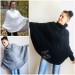  Knit Poncho Sweater Women Plus Size Chunky Wool Crochet Poncho Alpaca Loose Cable Knit Sweater Oversized Cape Coat Black Red White Winter  Poncho  8