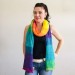  Rainbow scarf women, Knitted long winter scarf men, Mohair Lace Gradient shawl wraps mohair, Floral light oversized scarf   Mohair / Alpaca  3