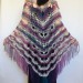  Outlander Crochet Shawl Poncho Cape Fringe Hand Knit Triangle Scarf Women Lace Evening Wraps Men Plus Size festival Clothing  Shawl / Wraps  1