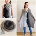  Black Knitted long striped winter scarf Men, scarf women, Mohair Lace Gradient shawl wraps mohair, Floral light oversized scarf Gray   Mohair / Alpaca  1