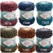  Alize PUFFY FINE OMBRE Batik Yarn, Crochet Yarn Gradient Baby Rainbow Blanket Yarn Mix Color Velvet Super Chunky Yarn No hook No needle  Yarn  6