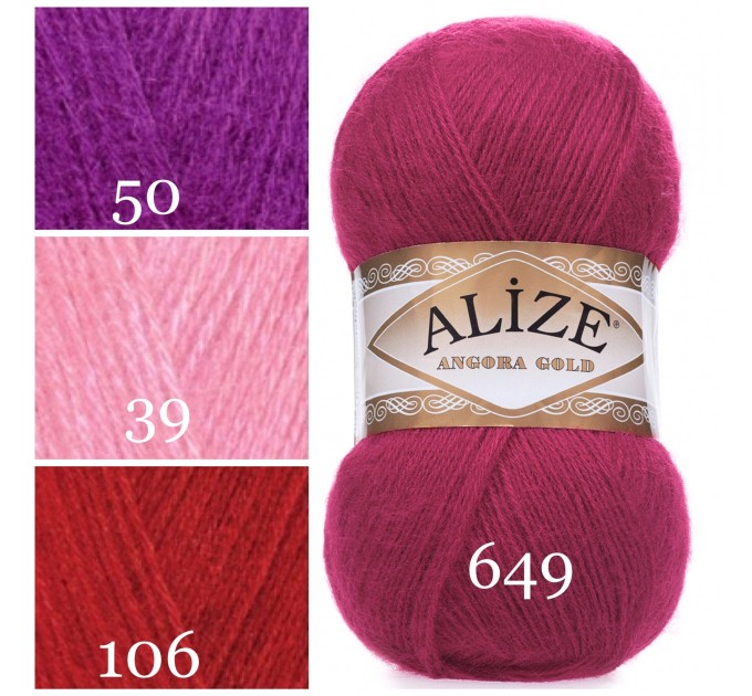  ALIZE ANGORA GOLD Yarn Mohair Wool Yarn Acrylic Crochet Shawl Wraps Soft Yarn Knitting Sweater Cardigan Hat Poncho Yarn Scarf  Yarn  