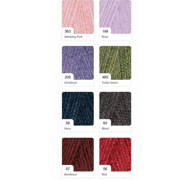 Alize ANGORA REAL 40 PLUS Yarn Mohair Wool Yarn Acrylic Crochet Shawl Wraps Soft Yarn Knitting Shawl Sweater Scarf Cardigan Hat Poncho