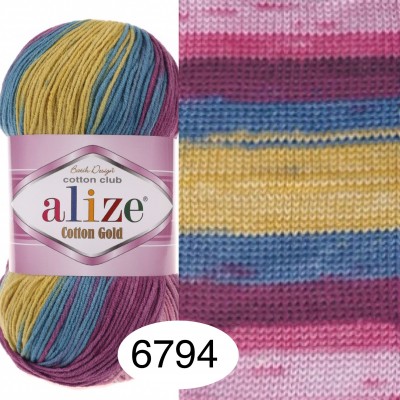 Yarn ALIZE PUFFY COLOR Yarn, Gradient Baby Rainbow Blanket Yarn