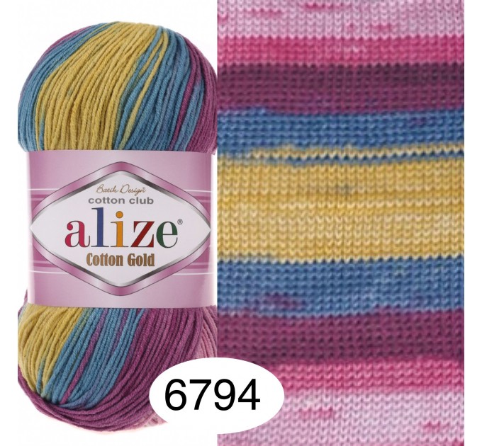 Alize COTTON GOLD BATIK Cotton Yarn Gradient Yarn Acrylic Yarn