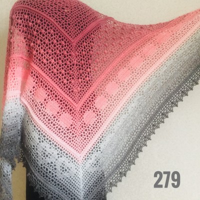 Crochet Shawl Wraps Pink Shawl Lace Boho Triangle Scarf for Women Rainbow Floral Cotton Hand Knit Shawl Large Vegan