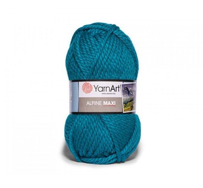  YARNART ALPINE MAXI Yarn, 250 gr. - 105 m Chunky Wool Yarn, Acrylic Wool Yarn, Super Chunky Yarn, Big Yarn, Wool Yarn, Super Bulky Yarn  Yarn  