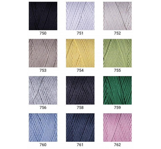 YarArt MACRAME COTTON Yarn, Cotton Yarn, Cotton cord, Macrame yarn