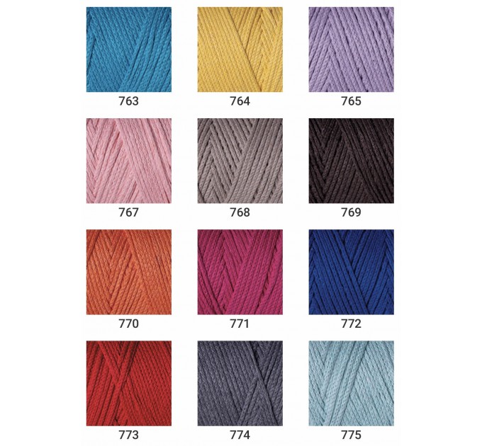 YarArt MACRAME COTTON Yarn, Cotton Yarn, Cotton cord, Macrame yarn, Crochet  Rugs, Cord Yarn, Rug Yarn