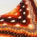 Outlander Crochet Shawl Wraps Fringe Burnt Orange Gift pin brooch Triangle Boho Rainbow Shawl Big Multicolor Lace Hand Knitted Evening Shawl  Shawl / Wraps  10