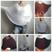  Black Mohair Sweater Women Poncho Plus Size pullover Oversized Fuzzy white poncho navy blue crochet wool hand knitted Sweater Chunky Red  Sweater  3