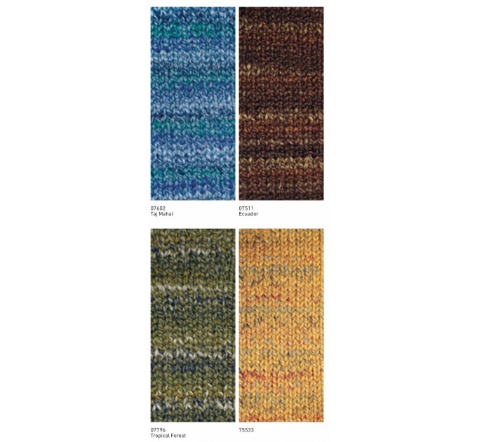  NAKO SPAGHETTI EFFECT Yarn Multicolor Wool Yarn Acrylic Gradient Rainbow Yarn Knitting Scarf Hat Sweater Poncho Crochet Shawl Socks Cardigan  Yarn  1