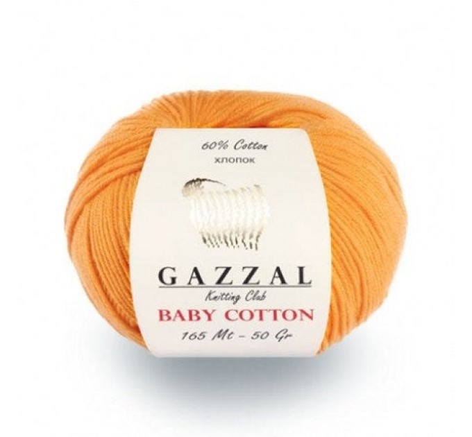  GAZZAL BABY COTTON Yarn Organic Cotton Yarn Vegan Hypoallergenic Yarn Amigurumi Baby Yarn Booties Crochet Sweater Poncho Pullover  Yarn  